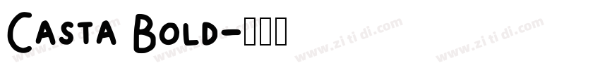Casta Bold字体转换